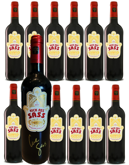 Kick Ass Sass Red PROMO with Autographed bottle!