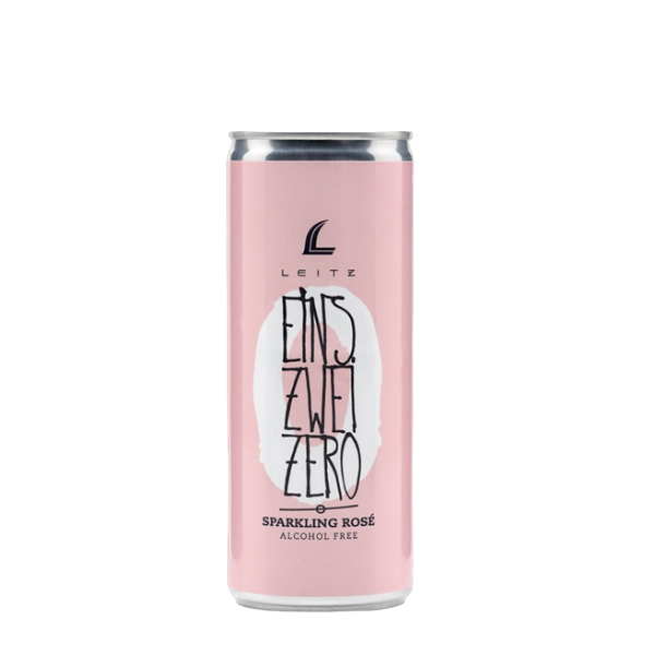 Sparkling Rosé (can) ~ EINS ZWEI ZERO ~ Alcohol Free Wine